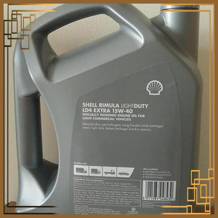 Jual [POG] OLI MESIN SHELL RIMULA LIGHT DUTY LD4 EXTRA 15W-40 5 LITER ...