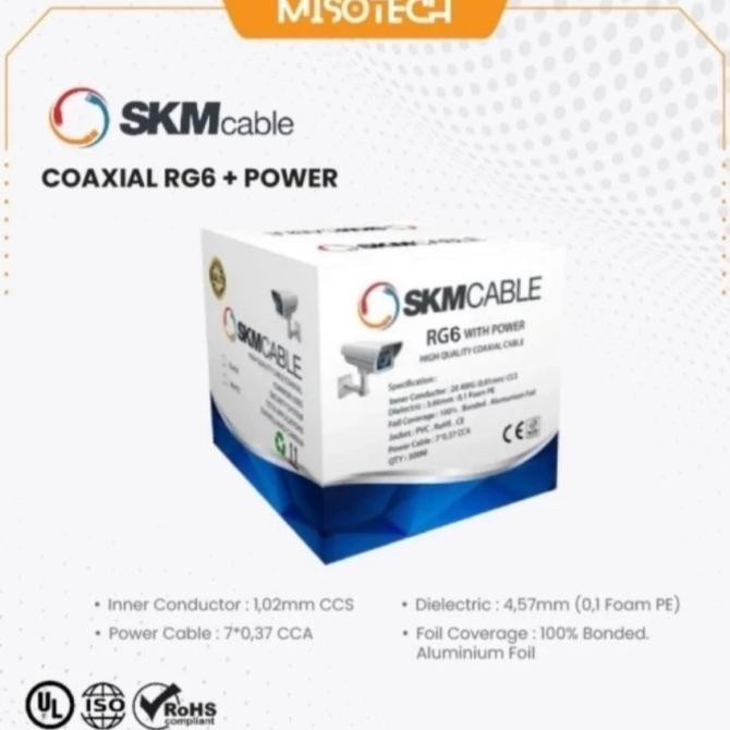 Jual Promo Kabel Cctv Coaxial Rg6 Starcom Cable Cctv Rg 6 Kabel Hitam ...