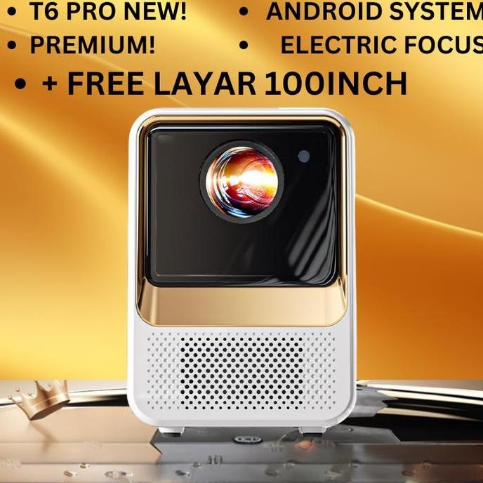 Jual Smart Projector T6 Pro Electric Focus 150 ANSI Lumens Wifi ...