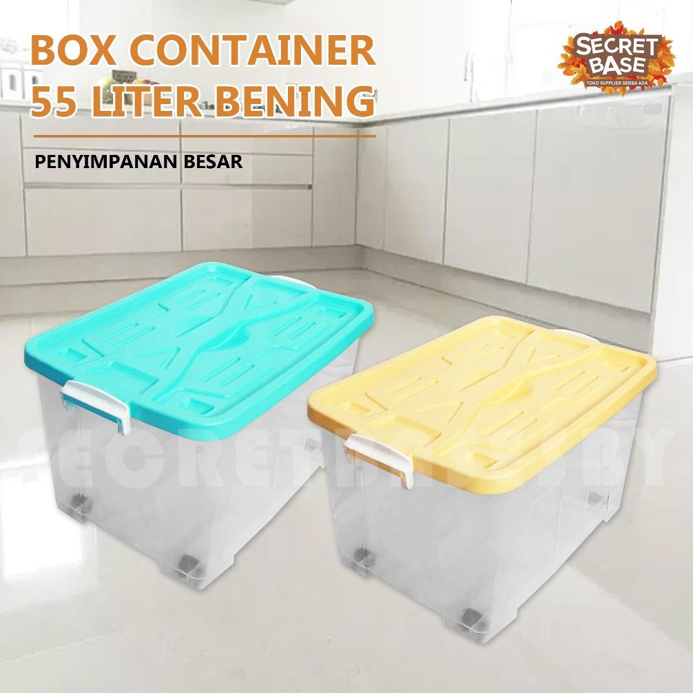Jual Box Container 55 Liter + Roda - Kontainer Box Plastik / Kotak ...