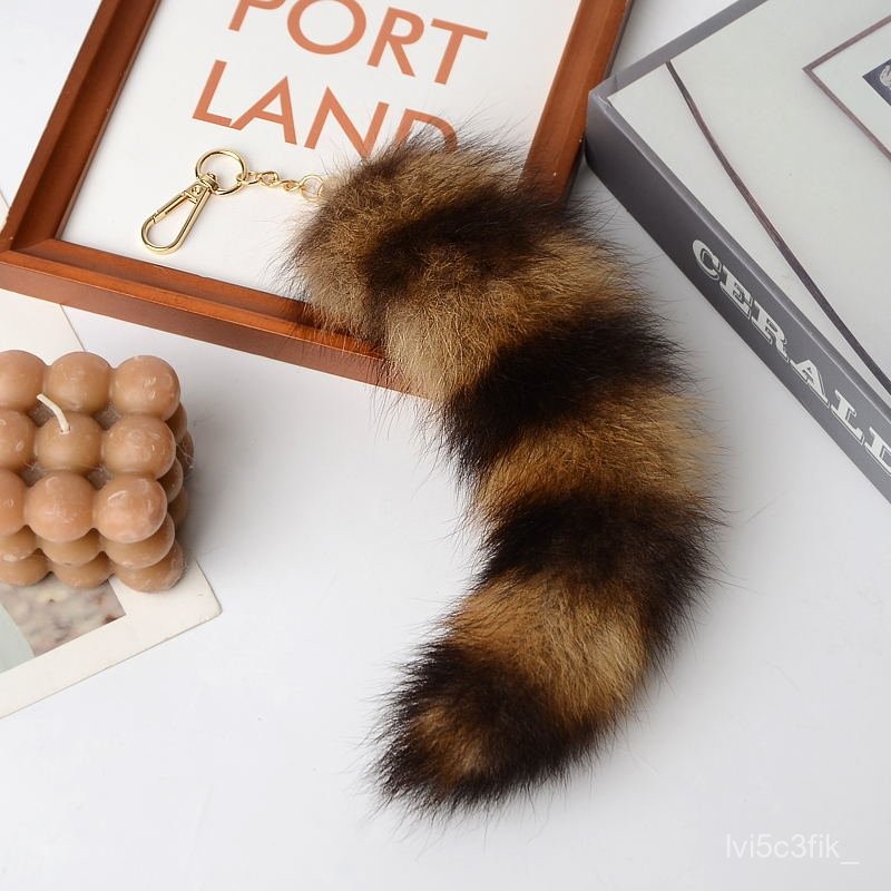 Jual Ekor Raccoon Bulu Asli - Aksesoris Pinggang Vintage, Gaya Bohemian ...
