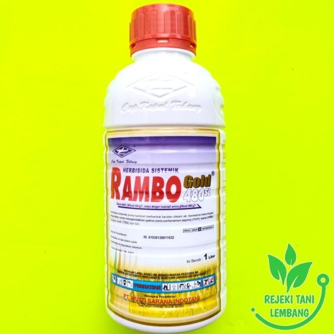 Jual HERBISIDA SISTEMIK RAMBO GOLD 480 SL ISI 1 L PEMBASMI RUMPUT murah ...