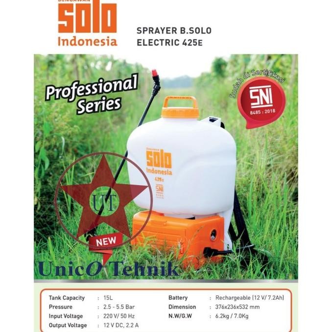 Jual Sprayer Solo 425E Elektrik 15 Liter / Alat Semprot Hama Batrei New ...