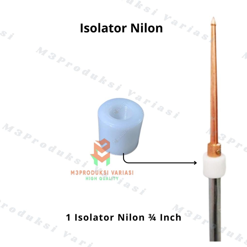 Jual Premium Shok Isolator Nilon Anti Petir 3/4 Inch 1 Inch Penghantar ...