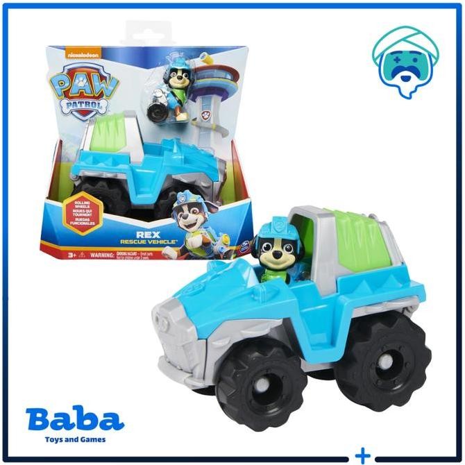 Jual Ori - Paw Patrol Rex Rescue Vehicle Figure Set Original | Shopee ...