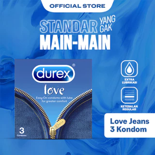 Durex Love Jeans Kondom Pria Extra Pelumas Pria 3s - Condom