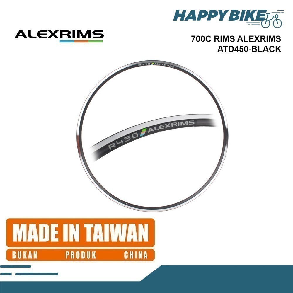 Jual Alexrims Rims Sepeda Alloy 700c R450 U-Brake | Shopee Indonesia