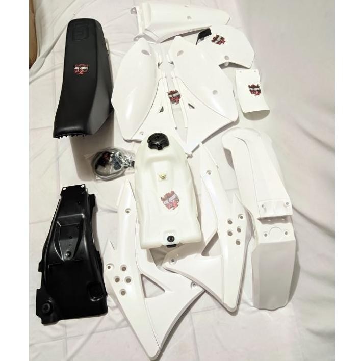 Jual Bodyset GORDON Full Body Set KLX 150 GORDON Putih Full Tangki ...