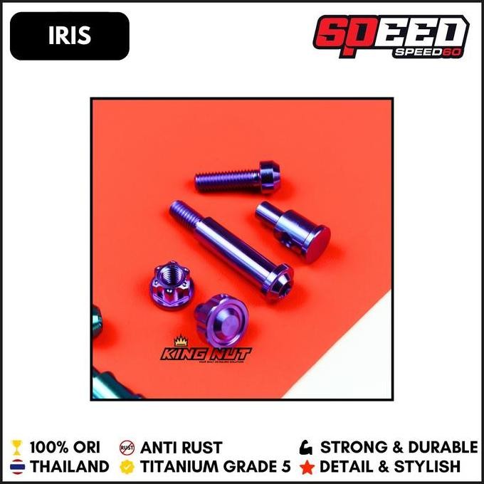 Jual Probolt Titanium Baut Set Master Rem Rpd King Nut Grade 5 Per ...