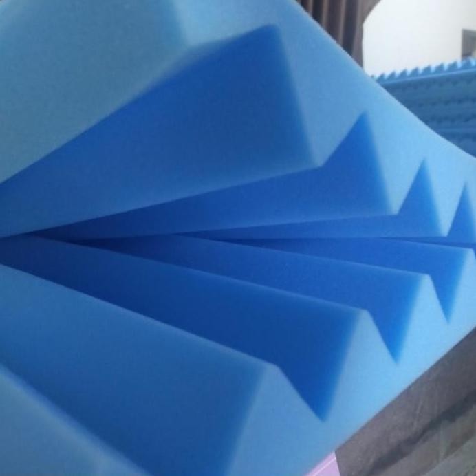 Jual ready busa peredam suara ruangan motif zigzag biru ukuran 1x1 ...