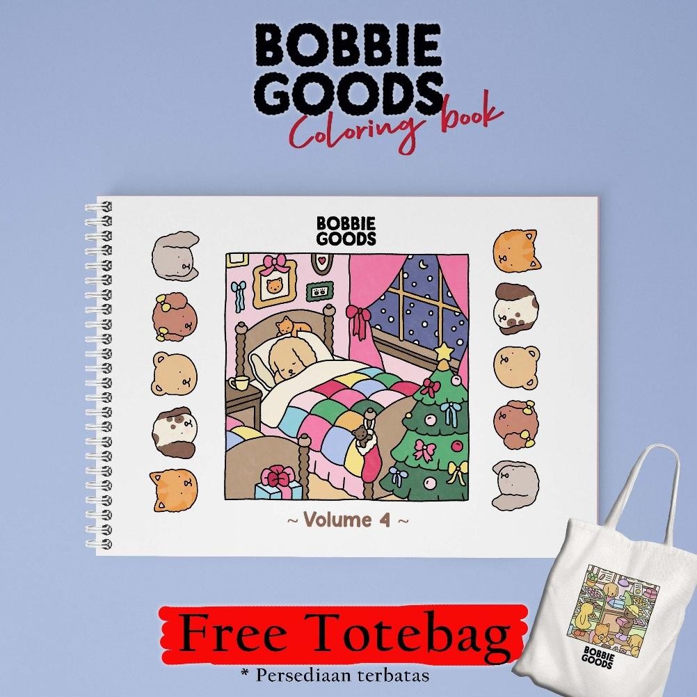 Jual Bobbie Goods Coloring Book Volume 4 - Free Totebag | Shopee Indonesia