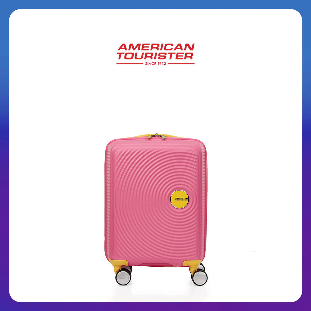 Jual American Tourister Koper Hardcase Little Curio 17 AM Pink/Yellow ...