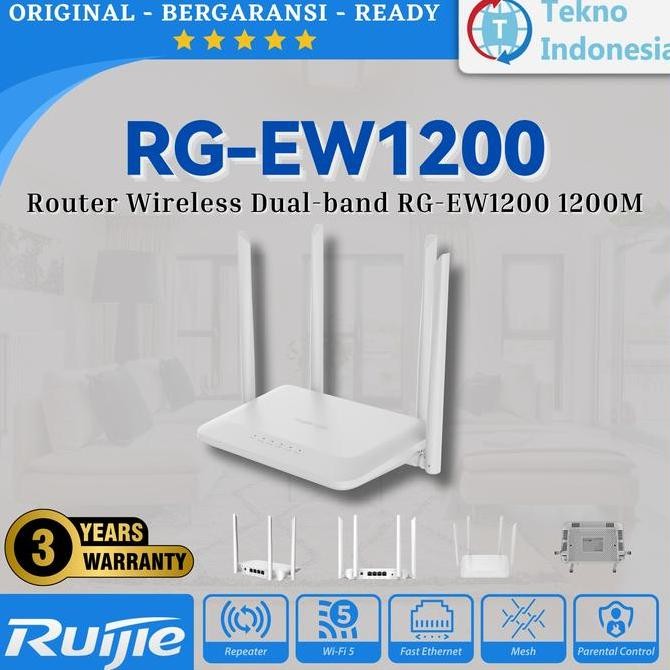 Jual Ruijie Reyee Rg Ew1200 Dual Band Wireless Mesh Wifi Router 1200M ...