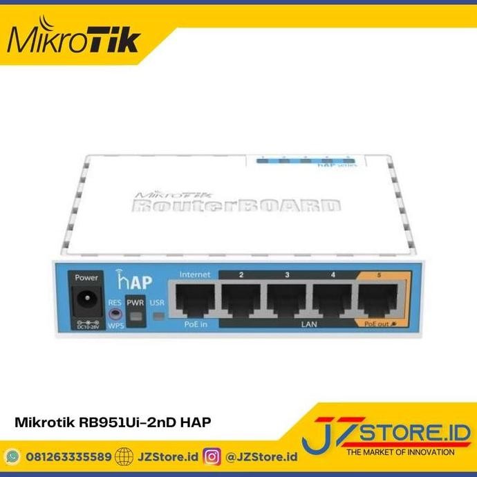 Jual Mikrotik Router Rb951Ui-2Nd (Hap) / Rb 951Ui-2Nd (Hap), Rb951 ...