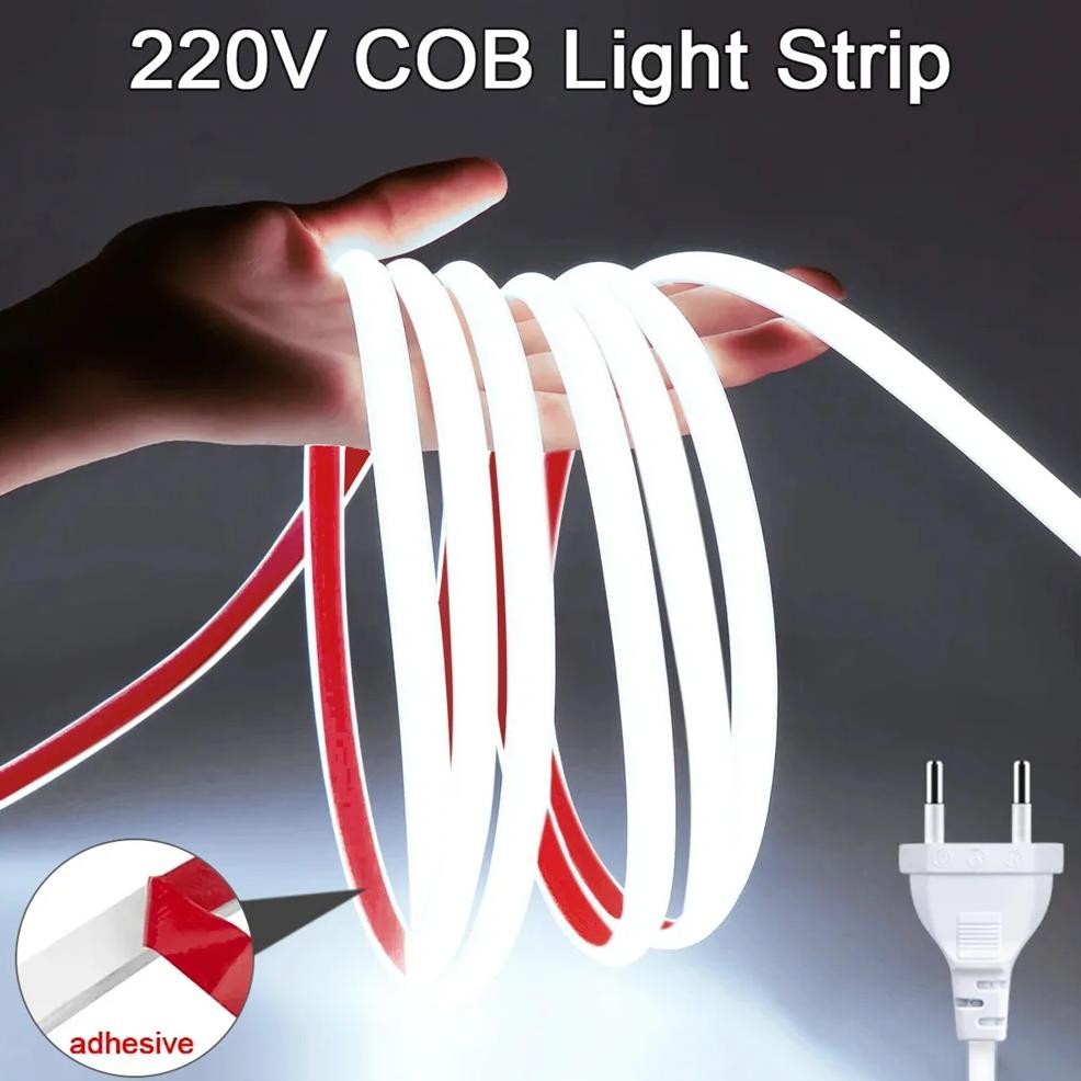 Jual Led Strip Lights 220V High Brightness Cob Led Strip Ip65 ...