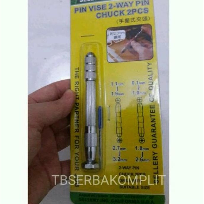 Jual Vise 2 Way Chuck Mini Drill Microbox MataBor PCB jarum Manual ...