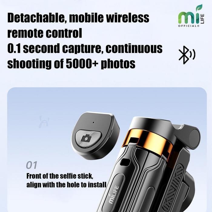 Jual MiLife Tripod Mini Grip Selfie Stick Remote Control Bluetooth ...