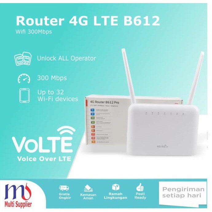 Jual Router 4G Lte Wifi 450Mbps B612 Pro Wireles Bisa Telephone Analog ...