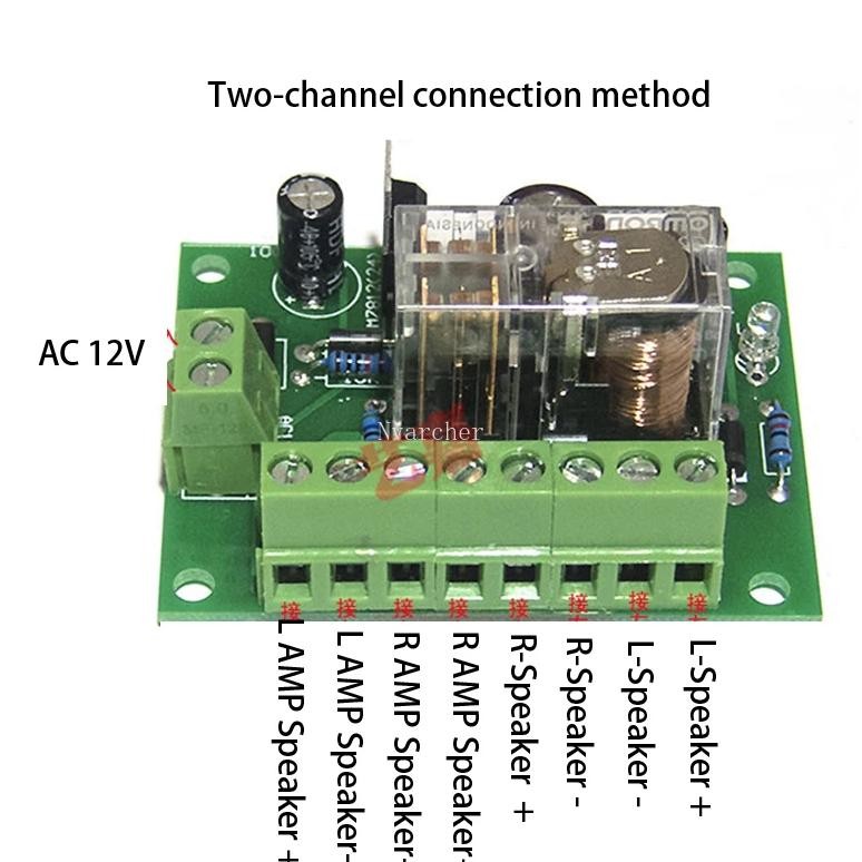 Jual Nvarcher Speaker delay protection board With relay finished 12-18V ...
