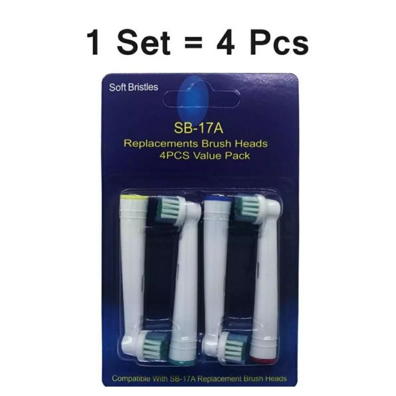 Jual Refill Epala Iat Gigi Eletri Ii 4 Piece Univeral Electric Tootbruh ...
