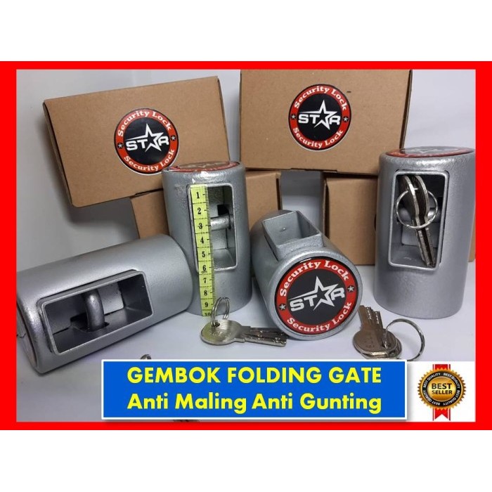 Jual Gembok Tabung Ruko Anti Maling / Gembok Folding Gate Bahan Besi ...