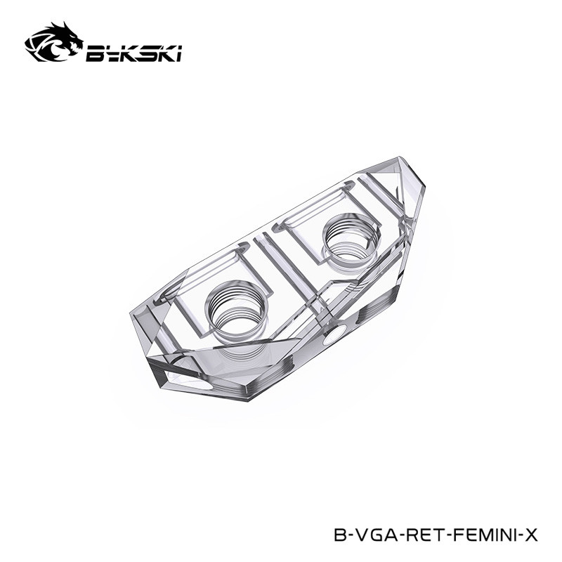 Jual Machining Parts Bykski GPU Water Block Terminal Modify Acrylic ...