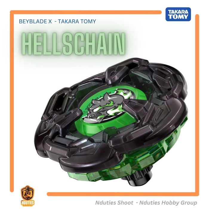 Jual RARE BX-00 Beyblade X Hells Chain 5-60HT Black - Green version ...