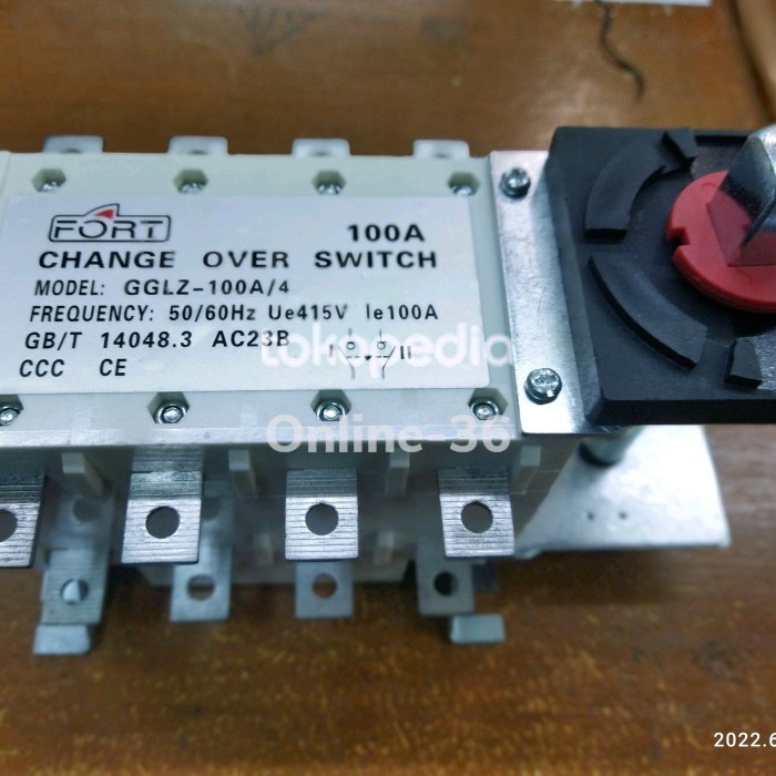 Jual Fort Cos 4P 100A Change Over Switch Manual | Shopee Indonesia