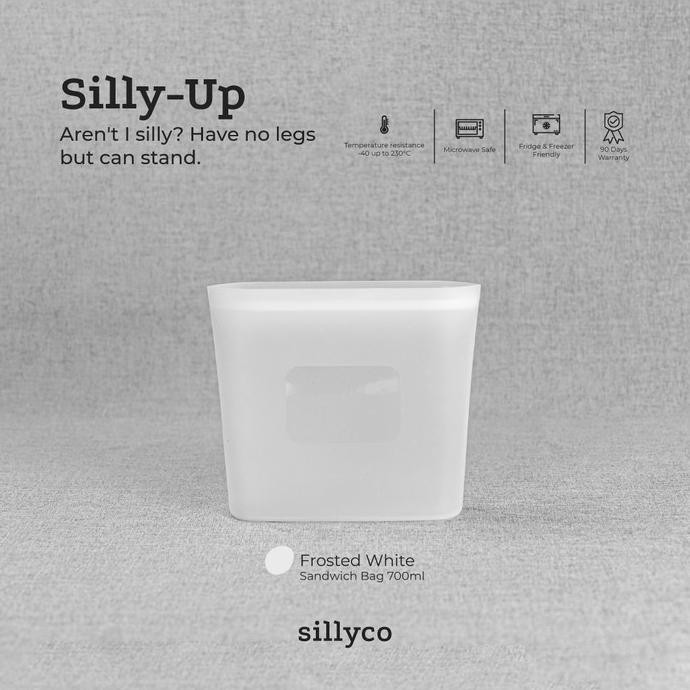 Jual Sillyco - Silly-Up Sandwich Bag - Standing Silicone Storage ...