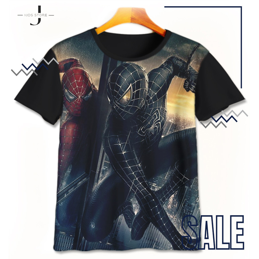 Marvel Spiderman Hanging Marble Friendly Print Kaos Lengan Pendek Anak Laki-laki main image 1