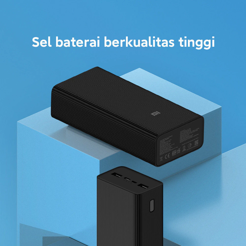 Xiaomi 18W Power Bank 30000mAh | Pengisian Daya Berkapasitas Tinggi | Sel baterai berkualitas tinggi | Pengisian daya cepat pintar