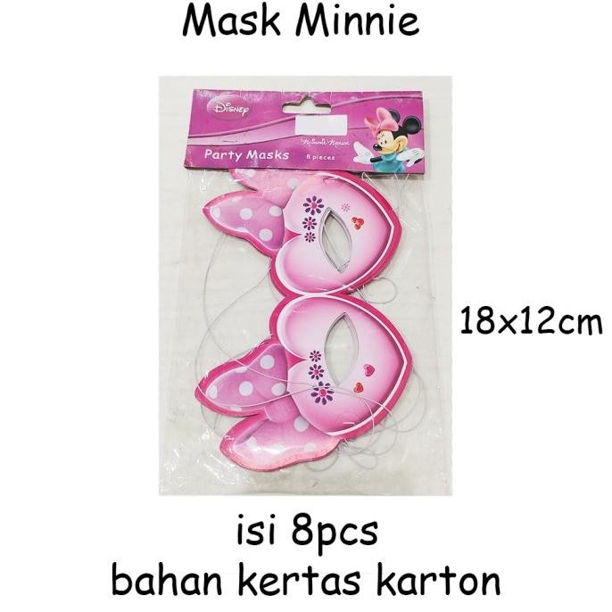 Jual +%+%+%] Mask Minnie Mouse / Topeng Kertas Karton Disney Pesta ...