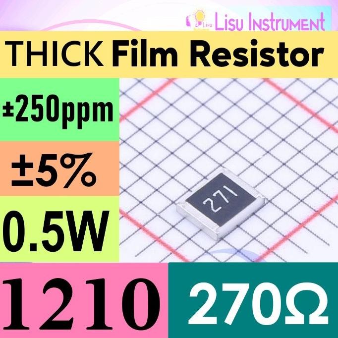 Jual Update (10) 270R 1210 (3225 metric) 5% THICK Film Resistor SMD 270 ...