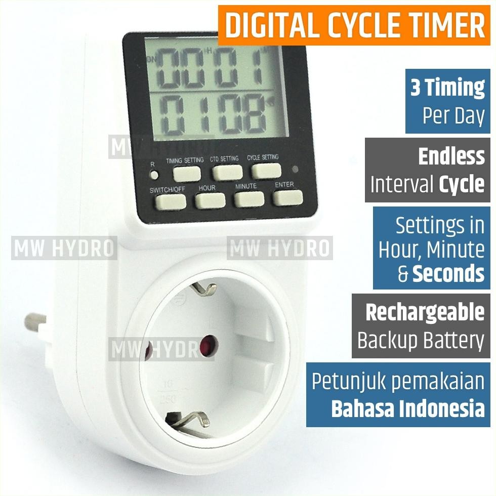 Jual Digital Cycle Timer Switch / Stop Kontak - Endless Loop ...