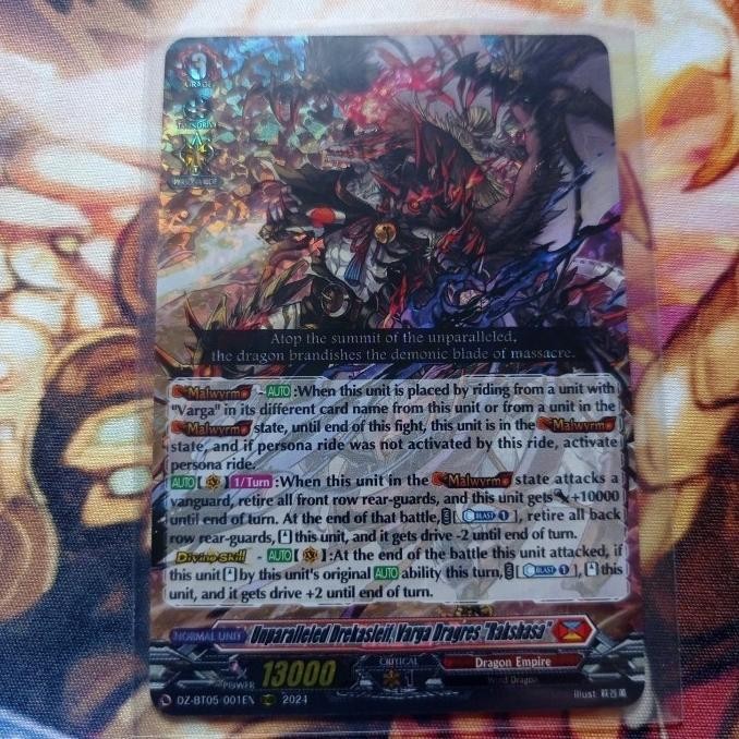 Jual Sale Cardfight Vanguard Unparalleled Drekasleif, Varga Dragres ...