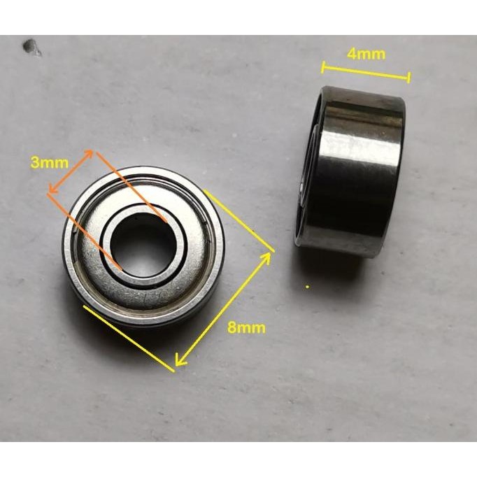 DOLD Mechatronik | Miniatur Flanschkugellager F-683-W2 offen 3x7x2 mm, 3,07