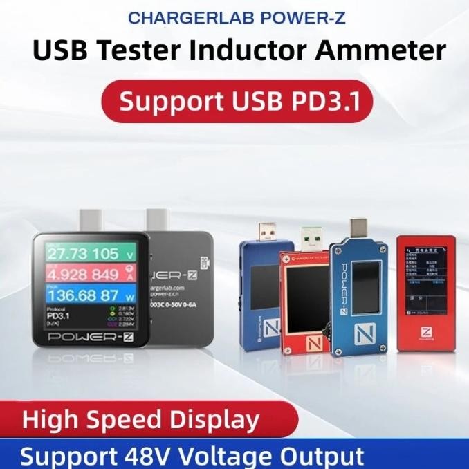 ChargerLAB POWER-Z KM003C: Probador USB-C (0-50V, 0-6A) Con PD3.1 - El Favorito De Los Técnicos