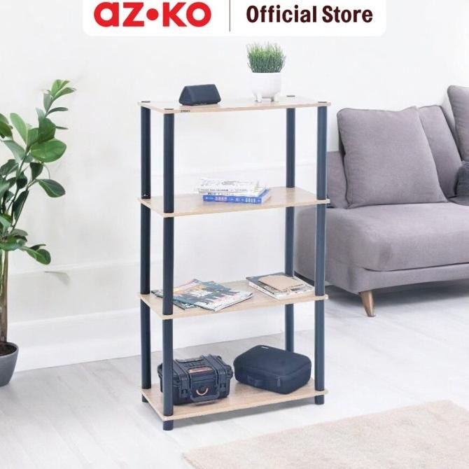 Jual AZKO Stora Rak 4 Tingkat Kayu - Cokelat | Shopee Indonesia
