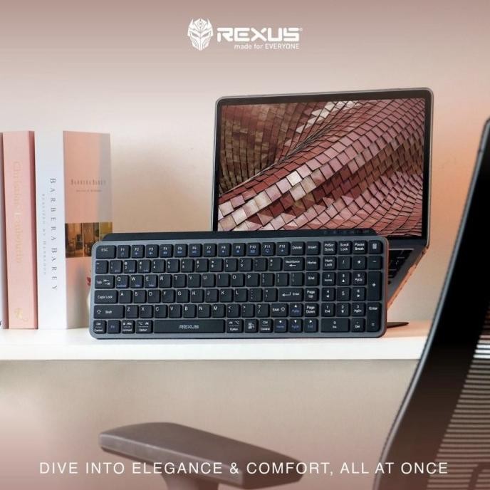 Jual Rexus Kl100 Wireless Keyboard Dual Connection Bluetooth Dan ...