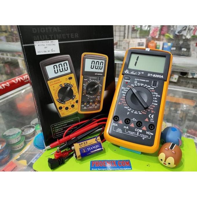 Jual BEBAS ONGKIR - MULTITESTER DIGITAL 9205A MEL-V/AVOMETER DIGITAL ...