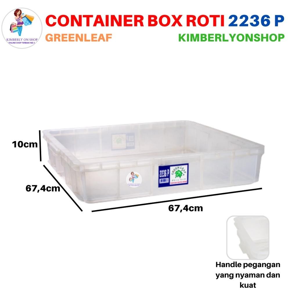 Jual Keranjang Industri Container Box Roti 2236 P Green Leaf Baru ...