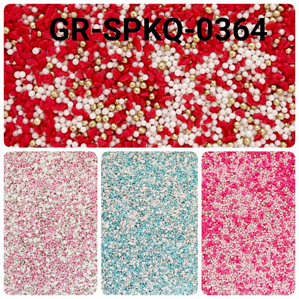 Jual GR-SPKQ-0364 Sprinkles sprinkle sprinkel 250 gram mutiara putih ...