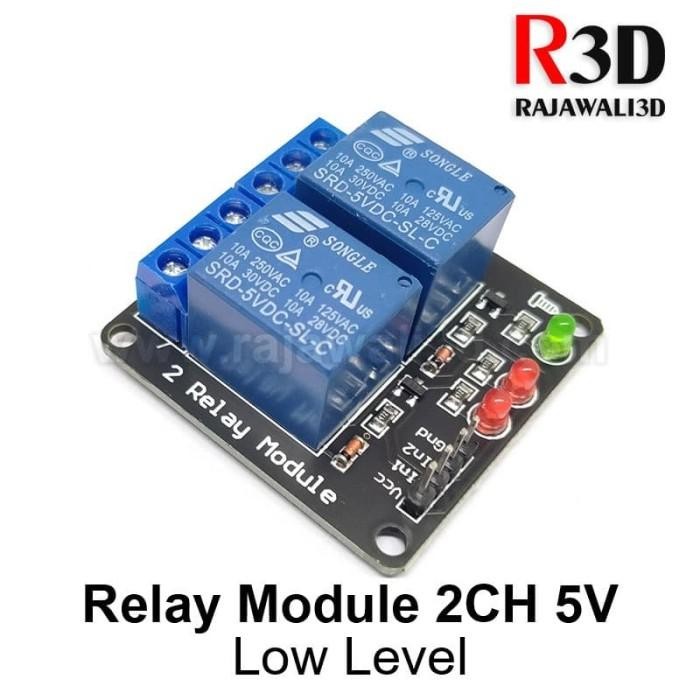 Jual Relay Module 2 Channel 5V Low Level Trigger | Shopee Indonesia