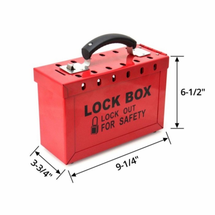 Jual Lockout Tagout Padlock Box Group For Safety | Shopee Indonesia