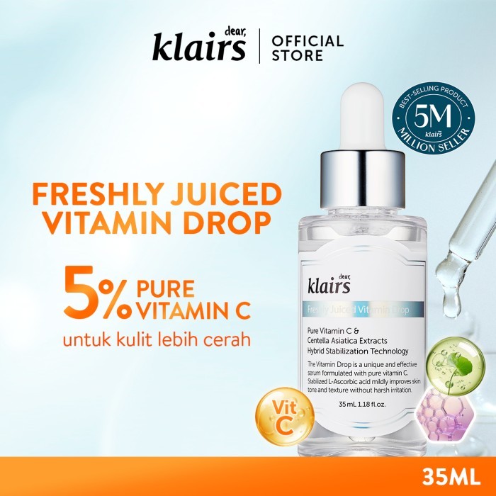 Jual Dear Klairs Freshly Juiced Vitamin Drop 35ml | Shopee Indonesia