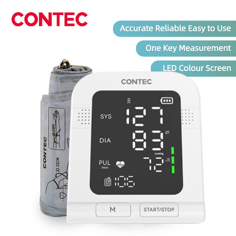 Jual Baru CONTEC Monitoring Leval Sphygmomanometer Big Screen Electric ...