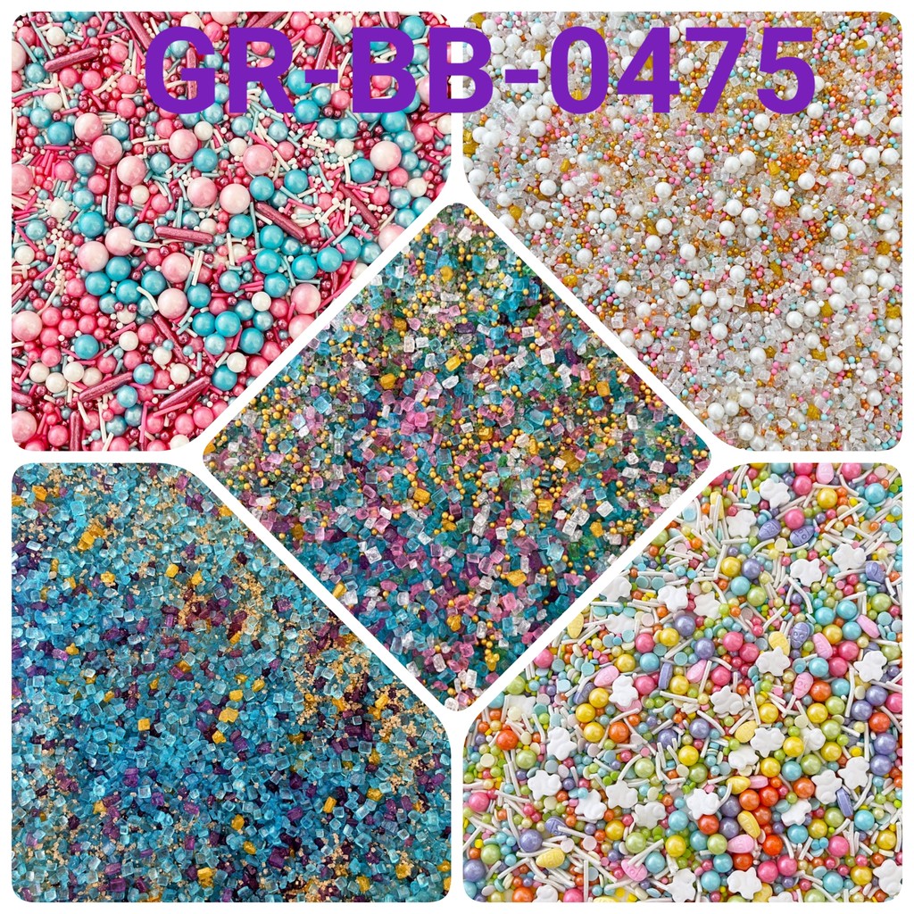 Jual GR-BB-0475 Sprinkles sprinkle springkel 100gr batu permata rock ...