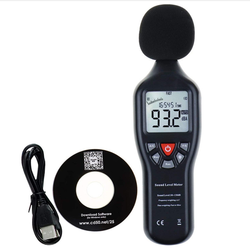 Jual MEWO Digital Sound Level Meter Decibel 30dB - 130dB W/ Data ...