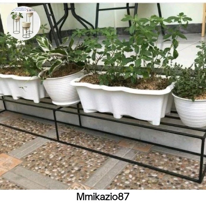 Jual PROMO TERBARU 1 METER RAK POT BUNGA/DUDUKAN RAK POT BUNGA/ALAS RAK ...