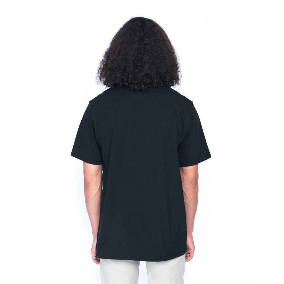 Kaos Pria Hitam Erigo Premium Cotton Combed 24s Basic Unisex foto 3